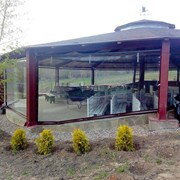 Прозрачные ПВХ шторы для летних кафе фото