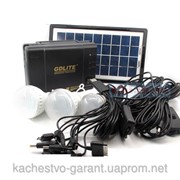 Портативный аккумулятор для туризма GDLITE GD-8017 (солнечная батарея, 3 светодиодные лампы, аккумулятор), Кие фото