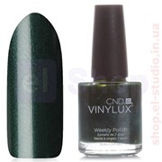 Лак CND Vinylux Serene Green (тёмно-зелёный перламутр) фотография