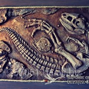 Барельефная (рельефная) картина “Раскопки динозавра“ фотография