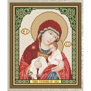 Рисунок на ткани для вышивания бисером “Избавительница Образ Пресвятой Богородицы“ VIA4238 фотография