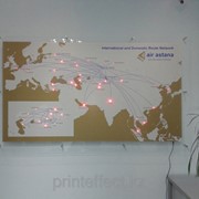 Карта городов светодиодная фото