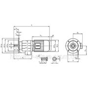 Цилиндрический мотор-редуктор 10 Нм, 178,57 об/мин, фланец фото
