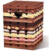 Табурет картонный chocolate, 32,5х32,5х44 см (70395) фото