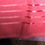 Полотенце с полосами розовое