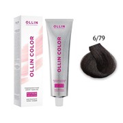 Крем-краска для волос OLLIN Color Platinum Collection 6/79 темно-русый коричнево-зеленый, 100 мл фотография