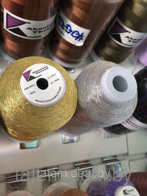 Вышивальные золотые металлизированные нитки в Минске (Нитки для ...