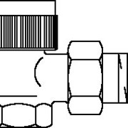 Серия “AV 6“ термостататический вентиль Ду20, R 3/4“, PN10, угловой, артикул 1183766 фото