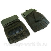 Перчатки тактические OAKLEY (PL, открытые пальцы, протектор-усилен, р-р M-XL, оливковый) фото