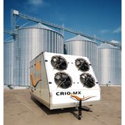 Холодильник CRIO-MX для охлаждения зерна путем вдувания охлажденного и иссушенного воздуха. Быстрое понижение температуры зерна останавливает развитие плесеней токсинов микотоксинов альфатоксинов бактериальной флоры фото