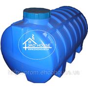 Горизонтальная пластиковая емкость(бак) 2000 литров