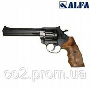 Револьвер ALFA 461, черный, деревянная рукоятка фото