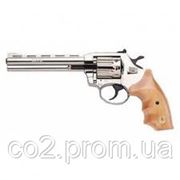 Револьвер ALFA 461, никель, деревянная рукоятка фото