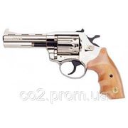 Револьвер ALFA 440, никель, деревянная рукоятка фото