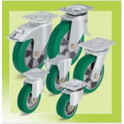Колеса и ролики большегрузные полиуретановые SOFTHANE - основание алюминий - 11 фотография