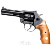 Револьвер под патрон Флобера ALFA 440, черный, деревянная рукоятка фото
