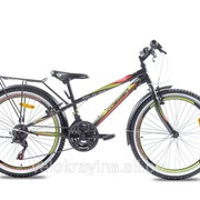Подростковый велосипед Premier Texas 24 11 2016 черный с красно-желтым фотография