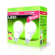 Промо-набор EUROLAMP LED Лампа ЕКО A60 10W E27 3000K 1+1 фото