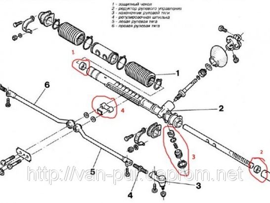 Схема рулевой рейки с гидроусилителем опель вектра с - фото