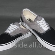 Кеды Vans Classic Era серо-черные фото