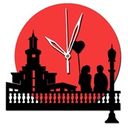 Годинник настінний для інтер'єру “Town Hall“ фото