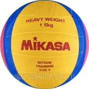 Мяч для водного поло "MIKASA WTR6W" р.5, муж, резина, вес 1500 г, дл. окр.68-71см, жел-син-роз