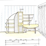 Дизайн-проект корпусной мебели из современных материалов — высокое качество и оригинальный дизайн. фотография