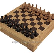 Шахматы - ларец Презент дубовые 43.5 х 43.5 см фото