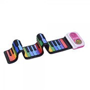Раскладное цветное пианино Roll Up Keyboard (37 клавиш)