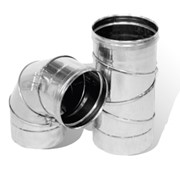 Колено из нержавеющей стали: 0-90 (поворотный), 0,5 мм, диаметр (ф220) фото