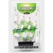 Зарядное устройство CARLINE 10в1 для мобильных устройств 2хUSB белый ch-10-1w фото