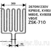 ТЭН Harvia ZSK-710 (2670 W, для печей KIP/KV/M/V) фото