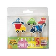 Свечи для торта на пиках Авто 5шт А фото
