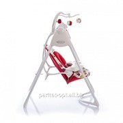 Крісло-гойдалка Lovin'hug з підключенням до електромережі, Garden Friends, колір білий з червоним, артикул 1L98GAFE