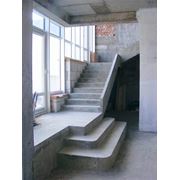 Лестница бетонная тетивная для дома фото