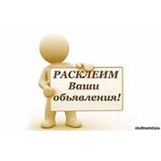 Изготовление и расклейка рекламных объявлений в Витебске фото