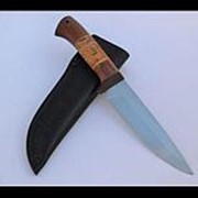 Нож разделочный ЭКСПО “Сокол“ сталь 65х13, рукоять граб, вставка фото