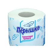 Туалетная бумага однослойная Перышко