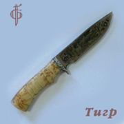 Нож Тигр (95х18),карельская береза. Арт. 8002 фото
