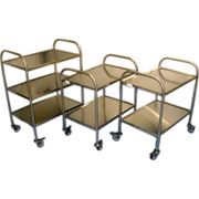 Тележка сервировочная из нержавейки 2-х 3-х 4-х ярусная фото