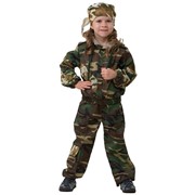 Карнавальный костюм для детей Батик Костюм на 9 мая спецназовца детский, 32 (128 см) фото