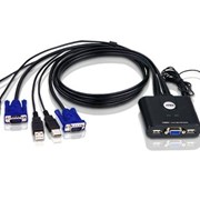 KVM-переключатель Aten CS22U 2-х портовый с портами USB и VGA