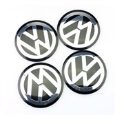Колпачки для дисков/колпаков VW Black 56.5мм (4шт) фотография