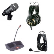 Профессиональное звуковое оборудование AKG Acoustics (Австрия) - микрофоны наушники гарнитуры радиосистемы конференц-системы аксессуары