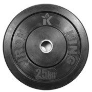 Диск для кроссфита Iron King (бампер) черный D50 мм 25 кг CR 206 фото