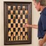 Шахматы в виде картины на стене