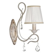 Бра 'Леонардо' 1x40Вт E14 белый+золото 15x30x47 см. фото