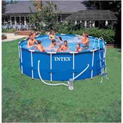 Низкие цены Бассейн каркасный сборный Intex Metal Frame Pool фотография