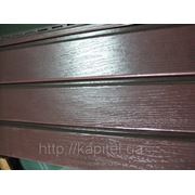 Сайдинг потолочный ROYAL Soffit, коричневый. фотография