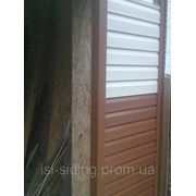 Планка J - трим виниловый коричневый фото